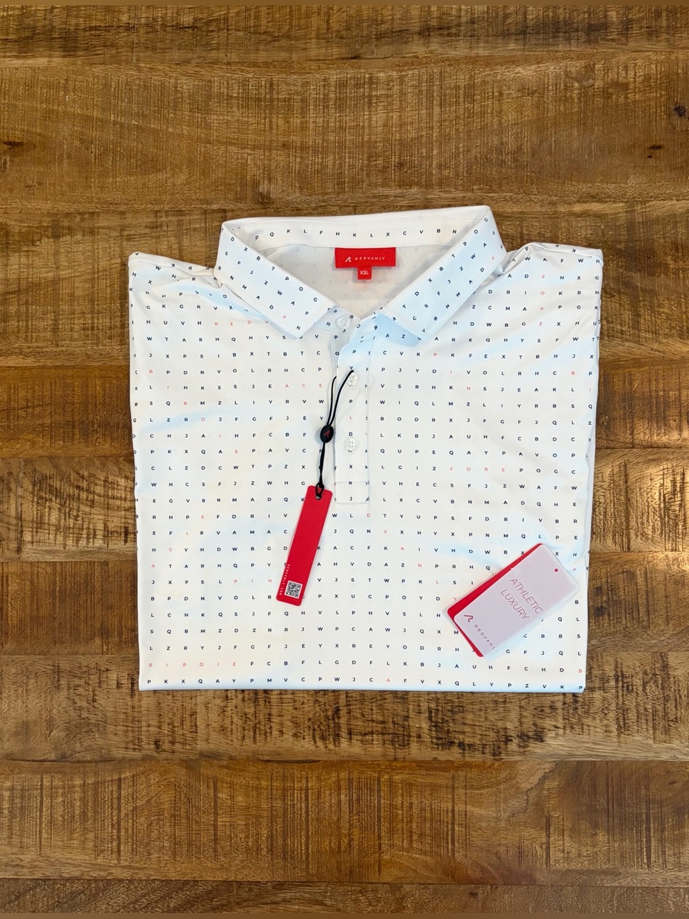 NWT Redvanly The Times Golf Polo Bright White